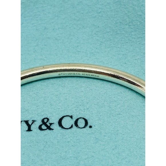 Retired Return To Tiffany & Co. Rubedo Circle Edge Cuff Bracelet Sterling Silver - Picture 8 of 8